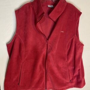 Columbia Women's pink Fleece Full-Zip Vest